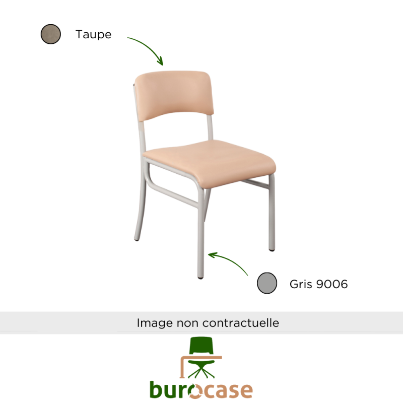 CHAISE COLLECTIVITÉ - MOKA