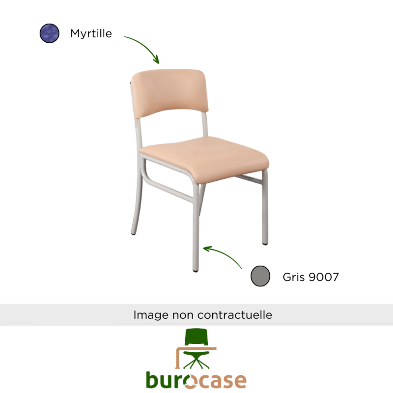 CHAISE COLLECTIVITÉ - MOKA