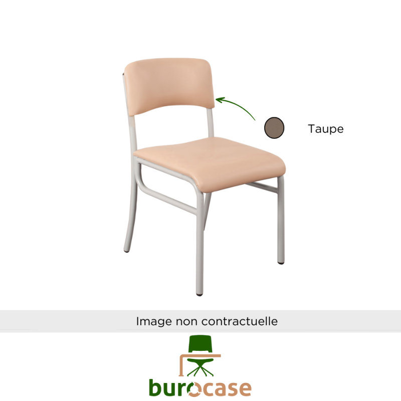 CHAISE 4 PIEDS - MOKA