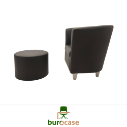 LOT FAUTEUIL CLUB ET POUF
