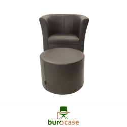 LOT FAUTEUIL CLUB ET POUF