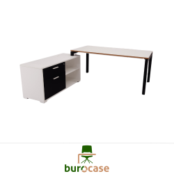 BUREAU DROIT AVEC CRÉDENCE