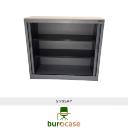 ARMOIRE BASSE À RIDEAUX