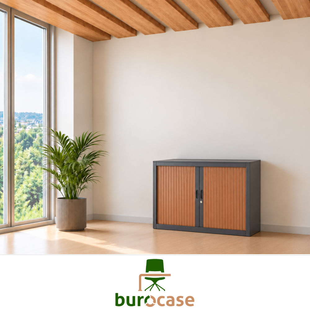 ARMOIRE BASSE À RIDEAUX