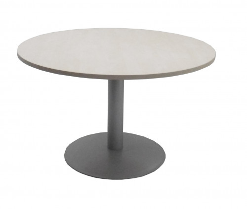 TABLE RONDE ÉRABLE / GRIS - DIAMÈTRE 120 - H.72 cm