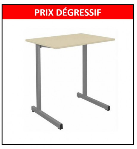 - TABLE SCOLAIRE GANGE 70x50 - FIXE - TAILLE 4 / TAILLE 5