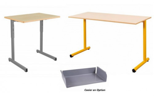 TABLE SCOLAIRE GAMME GODA 130x50 - 70x50